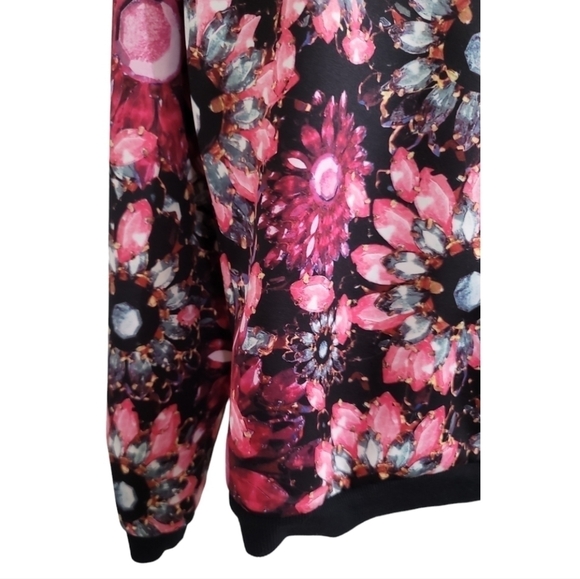 Ted Baker London Killay Sweatshirt Jewel Flower Print 1 Size 4 Cropped - Picture 3 of 8
